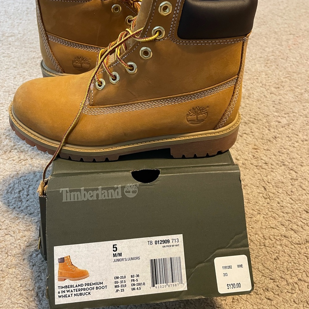 Timberland Premium 6in Waterproof Wheat Nubuck